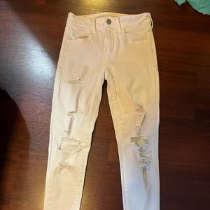 American Eagle off white jeans
